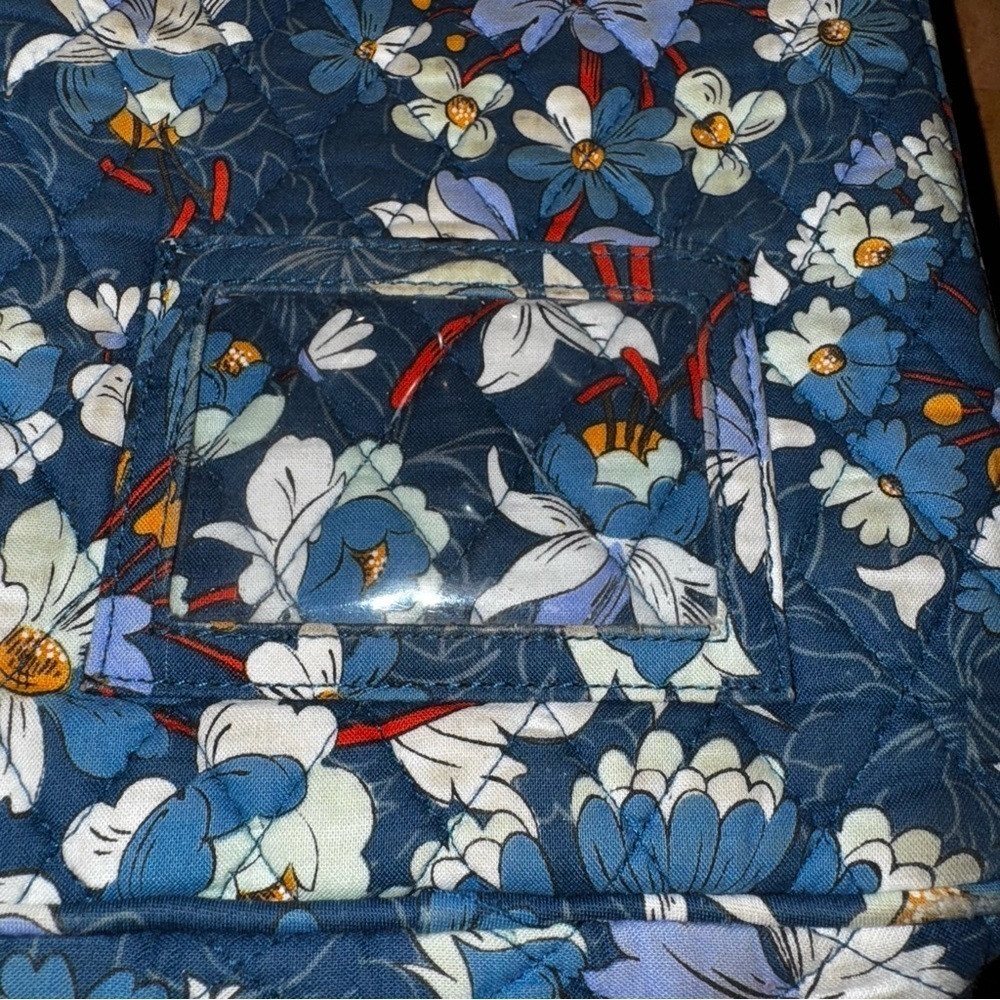 Vera Bradley Lunch Bunch Bag In Floral Bursts Blue Zippered - Picture 4 of 10